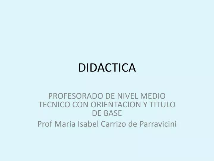 didactica