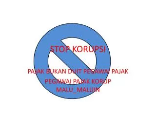 stop korupsi