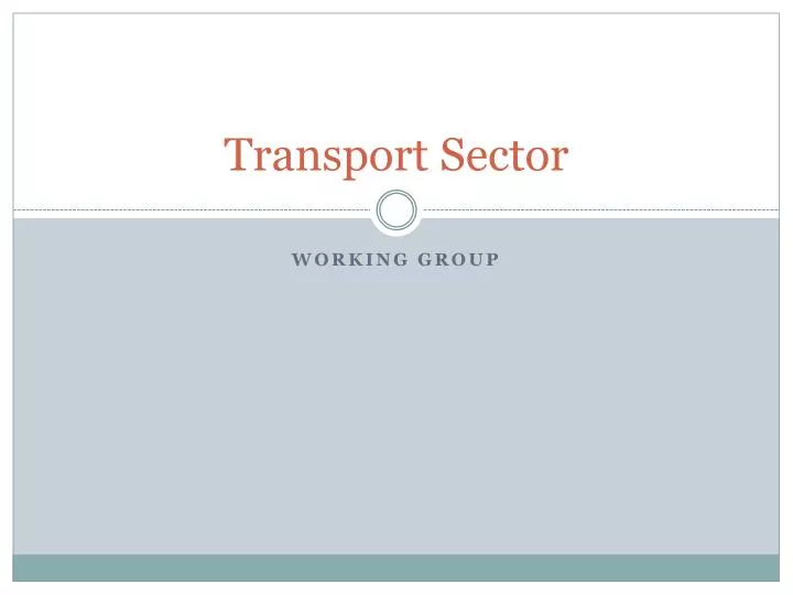 transport sector
