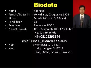 biodata