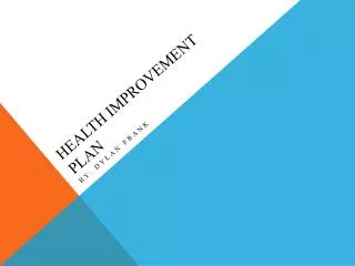 Health Improvement Plan