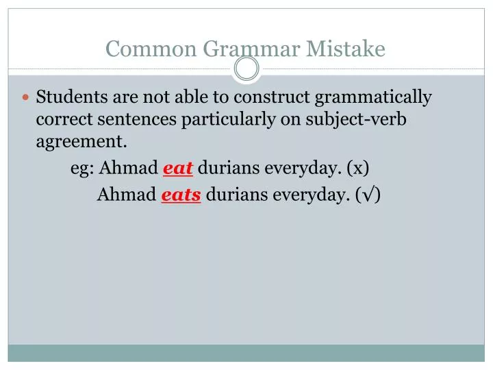 common grammar mistake