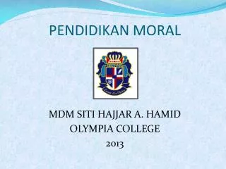 pendidikan moral