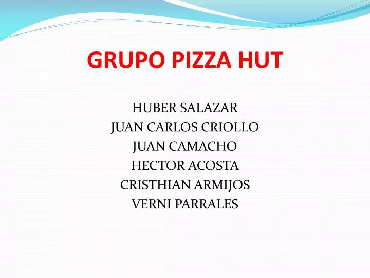 grupo pizza hut
