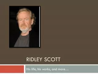 Ridley scott