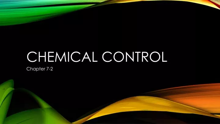 chemical control