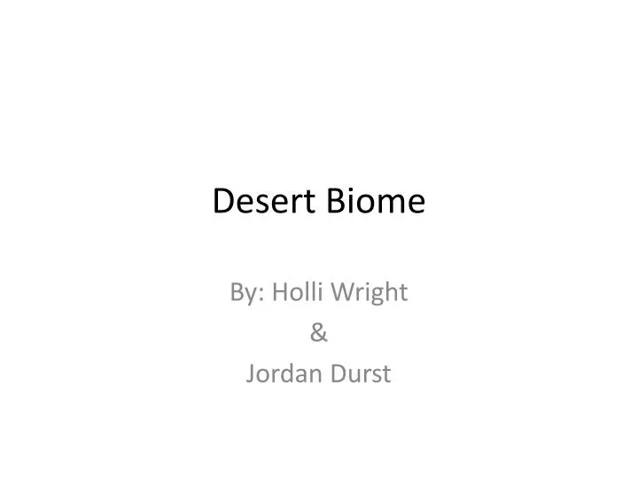 desert biome