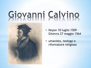 giovanni calvino