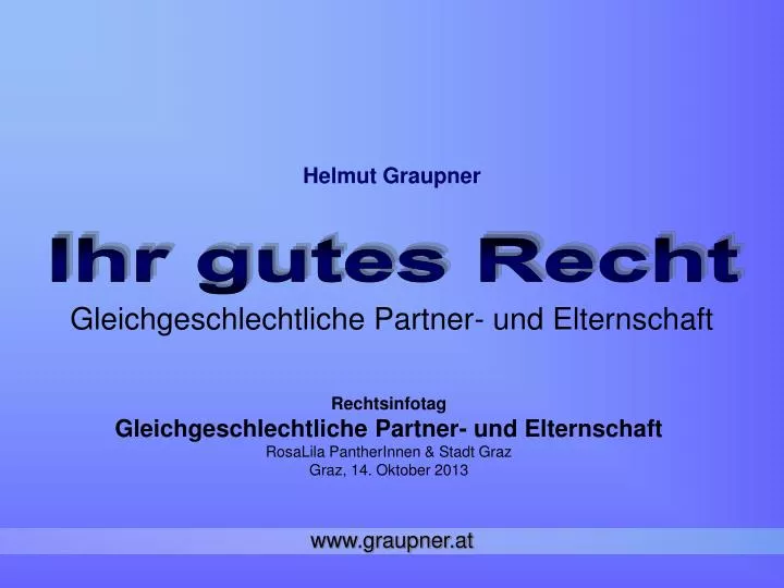 gleichgeschlechtliche partner und elternschaft