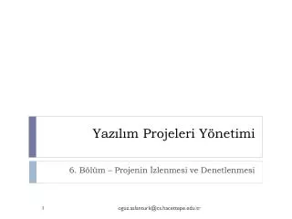 yaz l m projeleri y netimi
