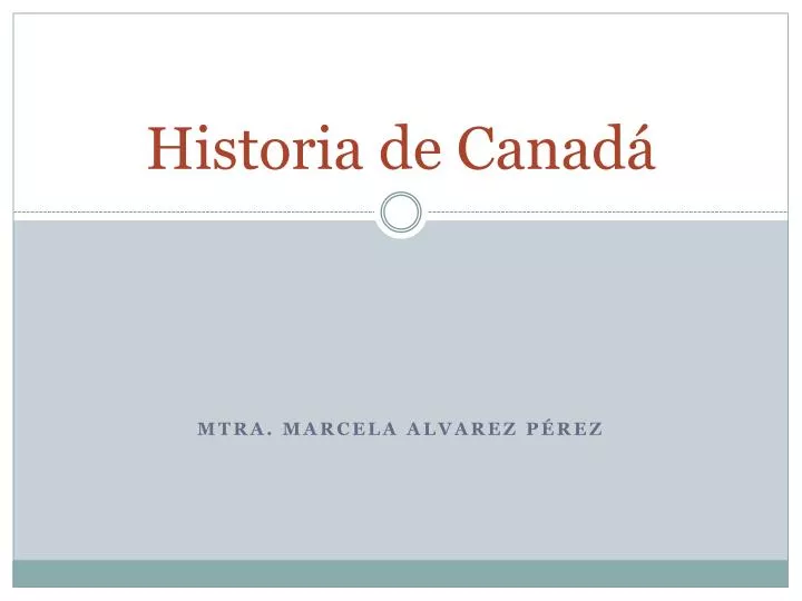 historia de canad