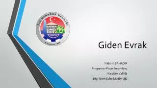 giden evrak