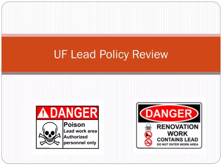 uf lead policy review