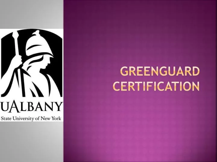greenguard certification