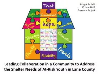 Leading Collaboration in a Community to Address the Shelter Needs of At-Risk Youth in Lane County