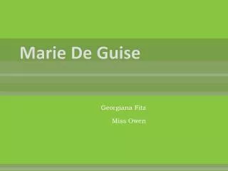 Marie De Guise