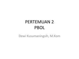pertemuan 2 pbol