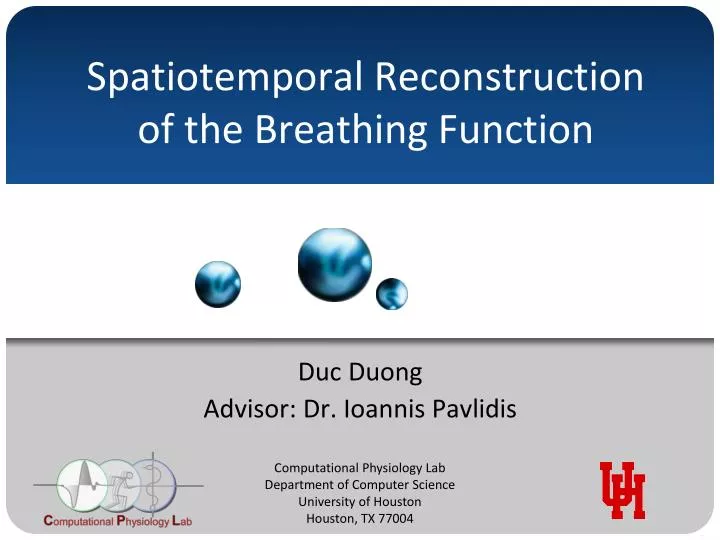 spatiotemporal reconstruction of the breathing function