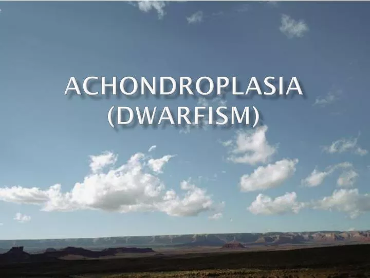 achondroplasia dwarfism