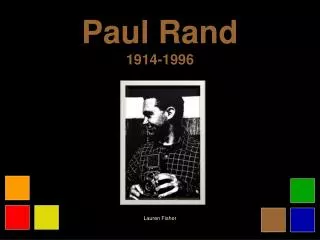 Paul Rand 1914-1996