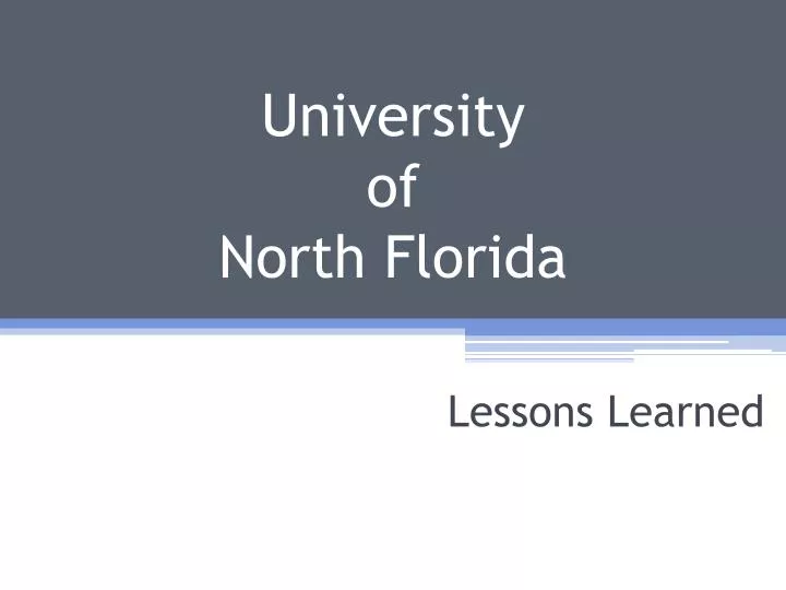 university of north florida