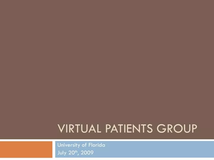 virtual patients group