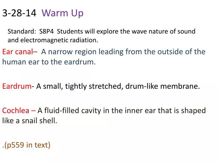standard s8p4 students will explore the wave nature of sound and electromagnetic radiation