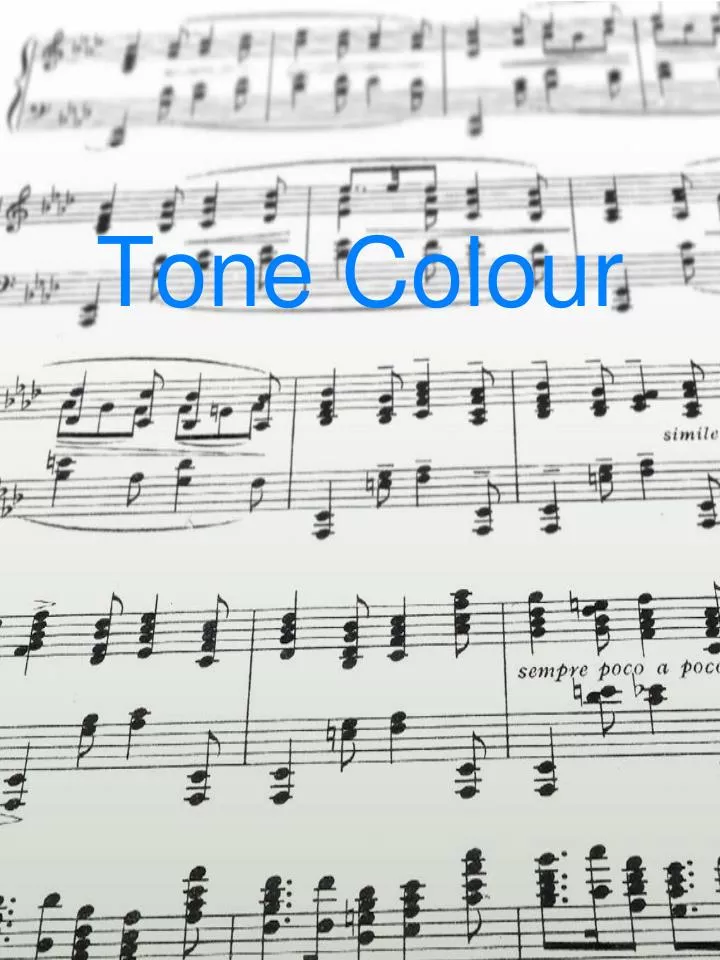 tone colour
