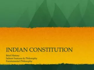 INDIAN CONSTITUTION