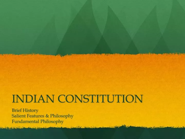 indian constitution