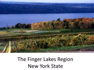 The Finger Lakes Region New York State