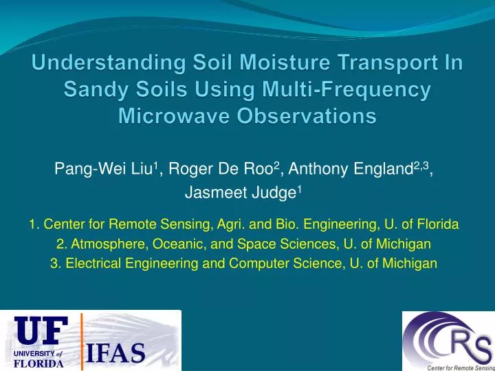 understanding soil moisture transport in sandy soils using multi frequency microwave observations