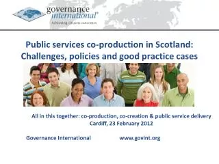 Public services co-production in Scotland: Challenges, policies and good practice cases