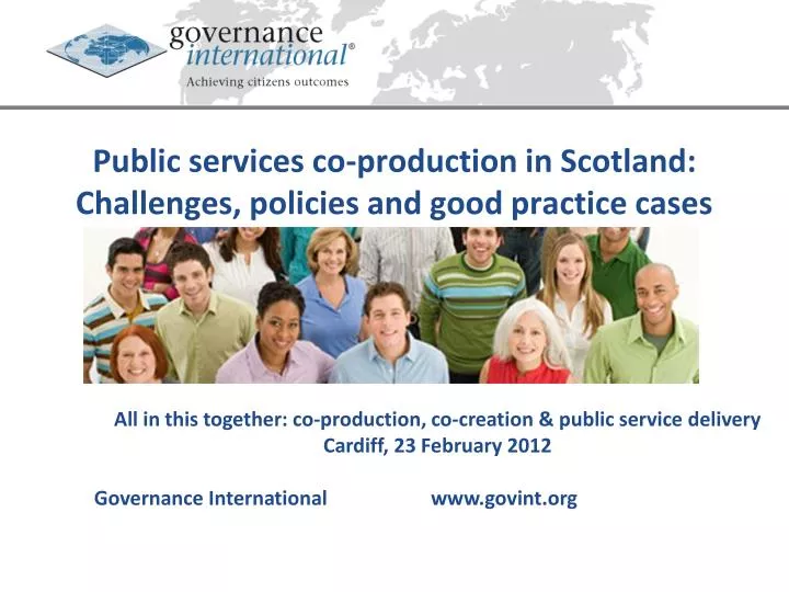 public services co production in scotland challenges policies and good practice cases