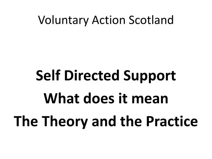 voluntary action scotland