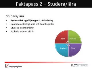 Faktapass 2 – Studera/lära