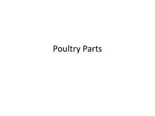 Poultry Parts