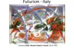 Futurism - Italy - slide 1