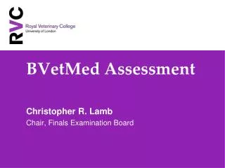 BVetMed Assessment