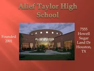 Alief Taylor High School