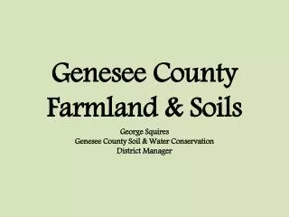 Where is the farmland in Genesee County located? Show me a map!