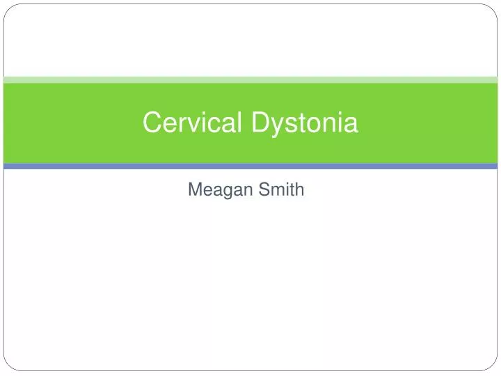 cervical dystonia