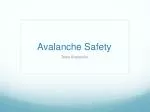 Avalanche Safety - slide 1