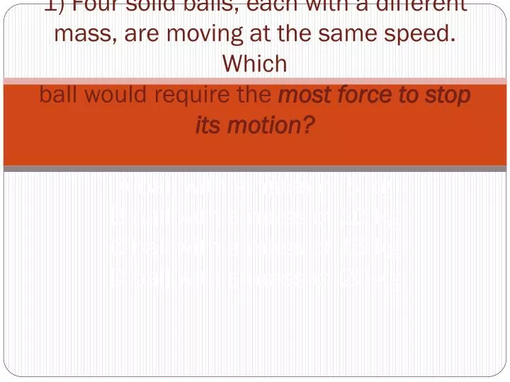 PPT - Force And Motion Test Review PowerPoint Presentation, Free ...