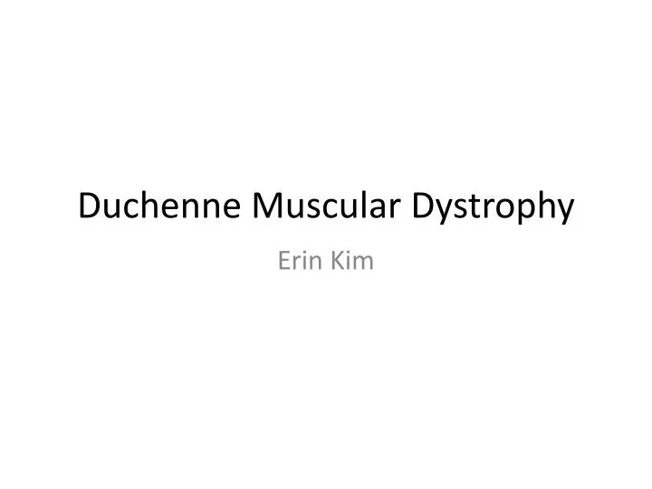 duchenne muscular dystrophy