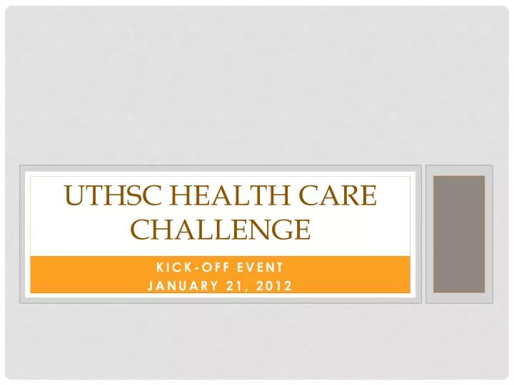 uthsc health care challenge