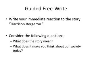 Guided Free-Write