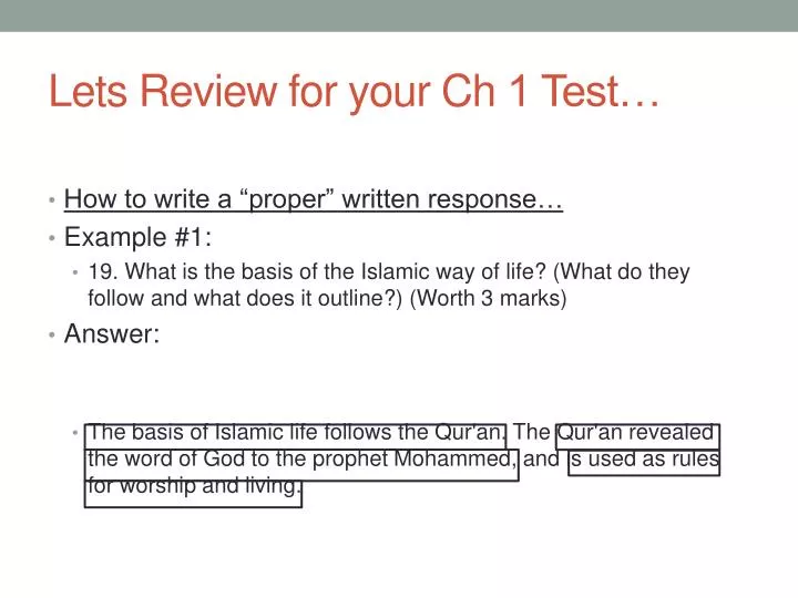 lets review for your ch 1 test