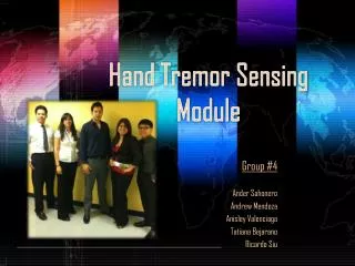 Hand Tremor Sensing Module