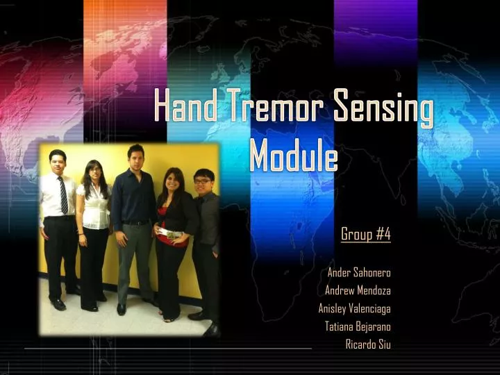 hand tremor sensing module